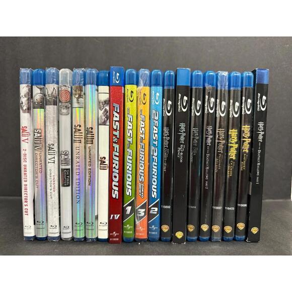 Disney Blu-ray DVD Collection 19 Harry Potter Fast & furious Saw